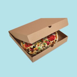 CAIXA CARTÃO CASTANHO PARA PIZZA - Image 3